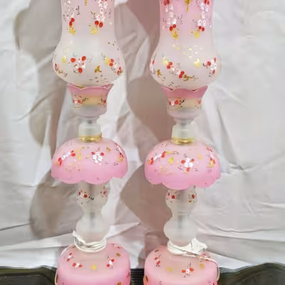 چراغ لاله مدل گل شکوفه به صورت جفتی