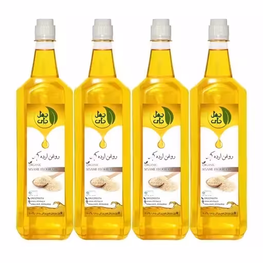  12 لیتر روغن ارده کنجد اردکان تهیه شده به روش سنتی 