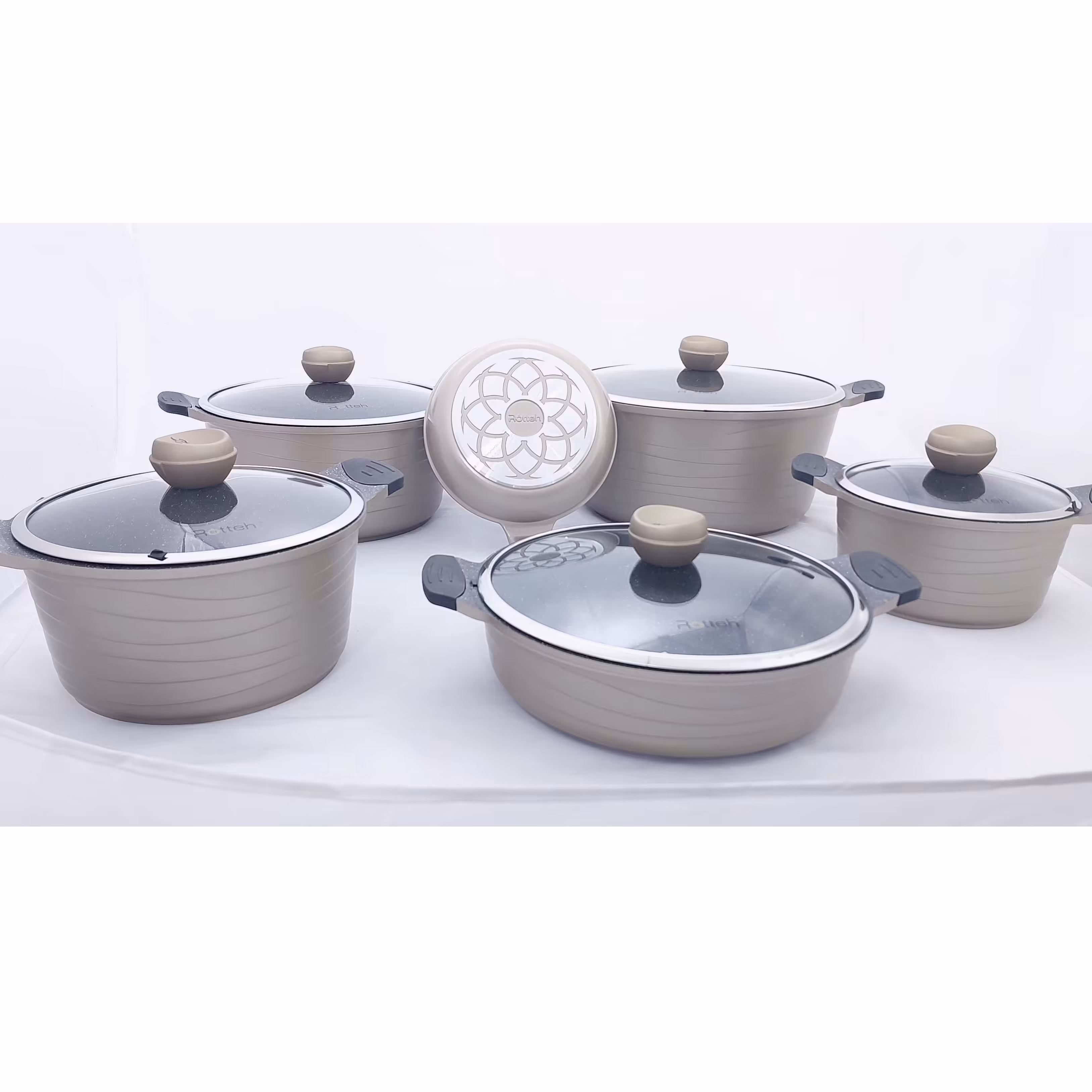 سرویس قابلمه 11 پارچه الیزه بژ روته(کاندید)