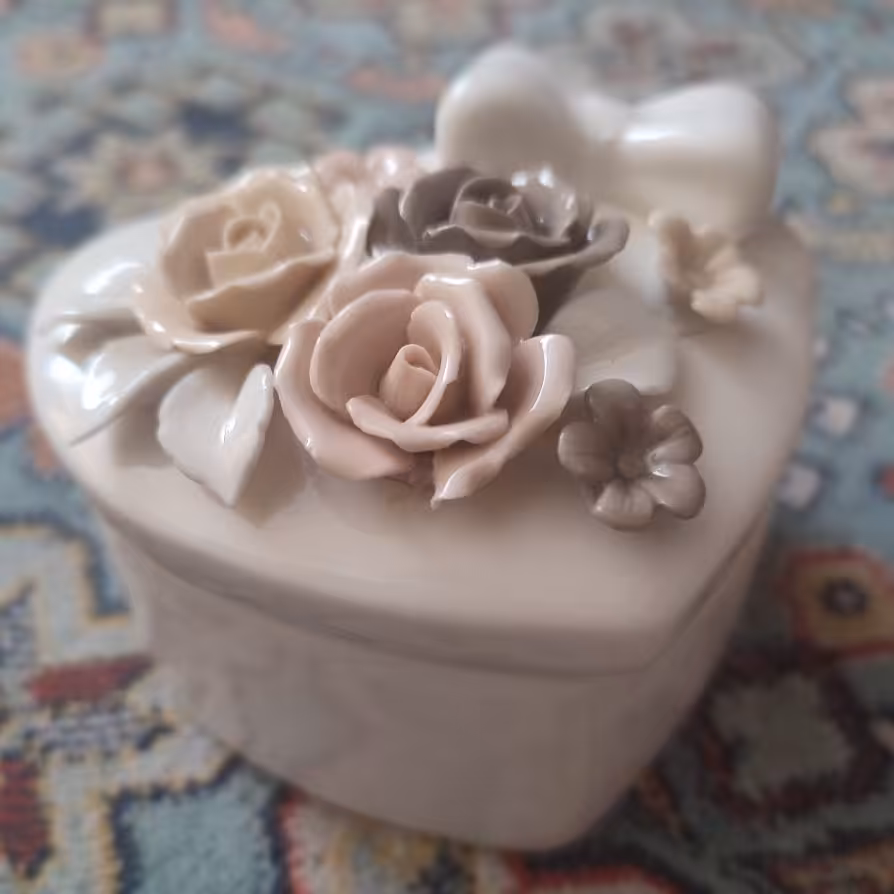 جا جواهری سرامیکی طرح قلب