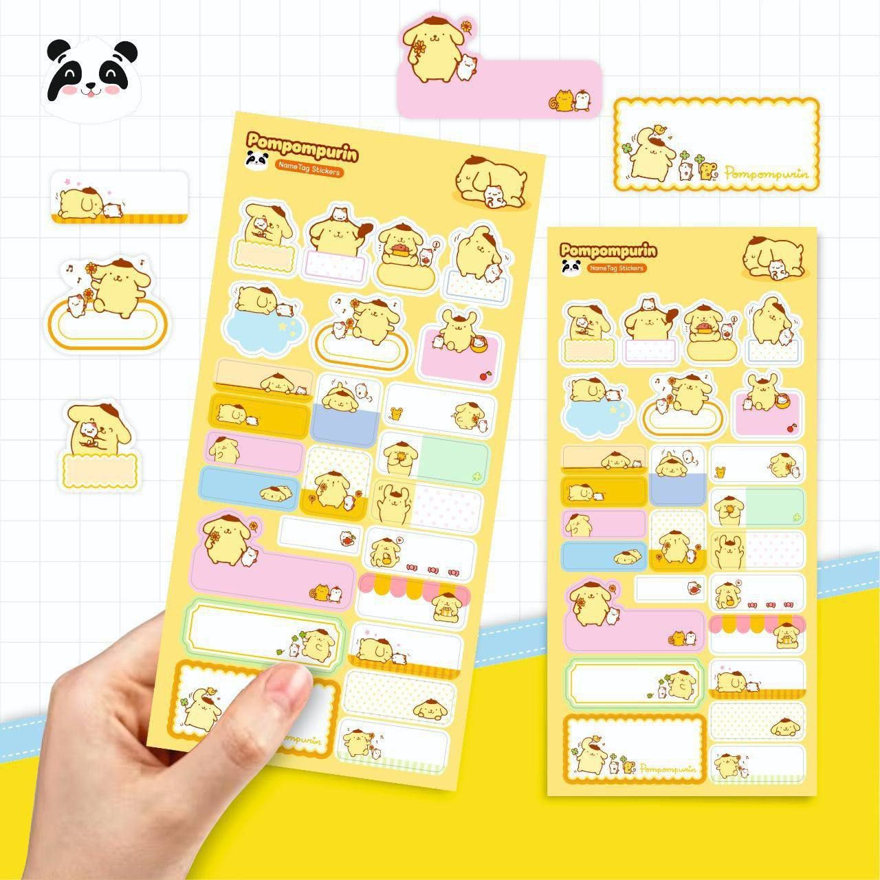 استیکر نام طرح پوم پوم Pompompurin