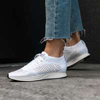 کفش کتانی نایک ریسر سفید Nike Flyknit Racer 526628-100