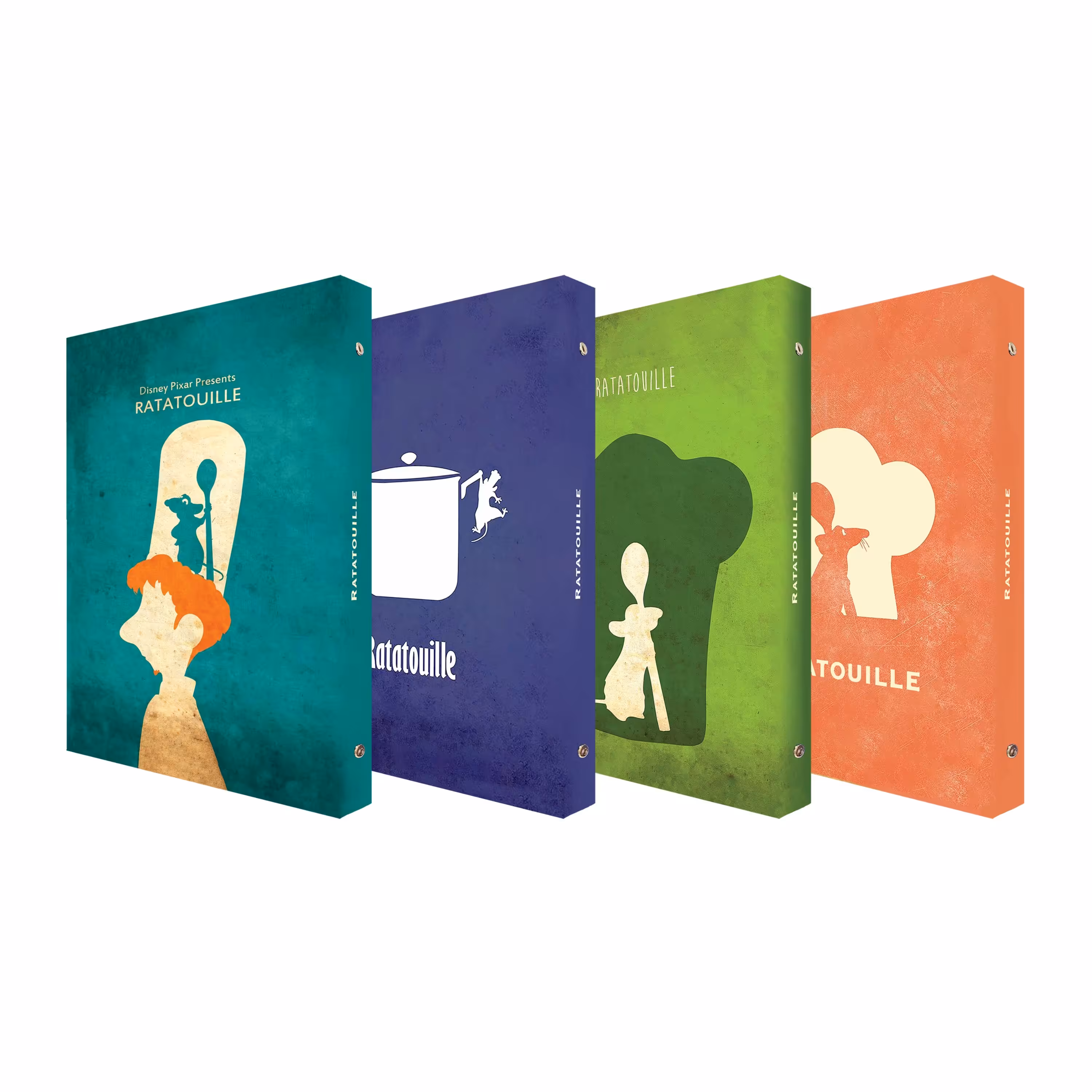 کلاسور 100 برگ پدیده نقش مدل کالکشن انیمیشن طرح موش سر آشپزRatatouilleبسته4 عددی