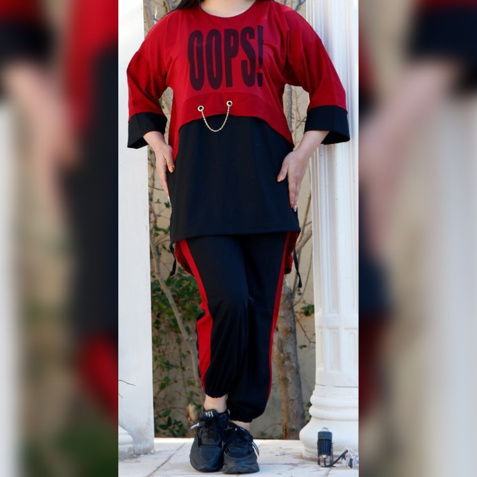 تونیک شلوار اوپس زنجیری