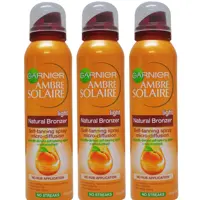 اسپری برنزه طبیعی Garnier Ambre Solaire، ساخت بلژیک، 150 میل، بدون نیاز به آفتاب