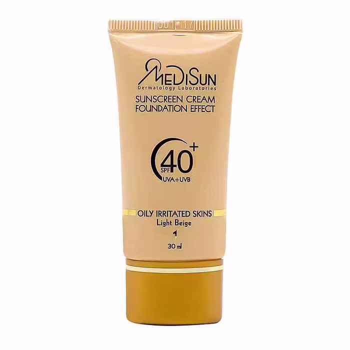 قیمت خرید اینترنتی ضدآفتاب رنگی پوست حساس و چرب SPF40 مدیسان 30 میل | فارموکسین