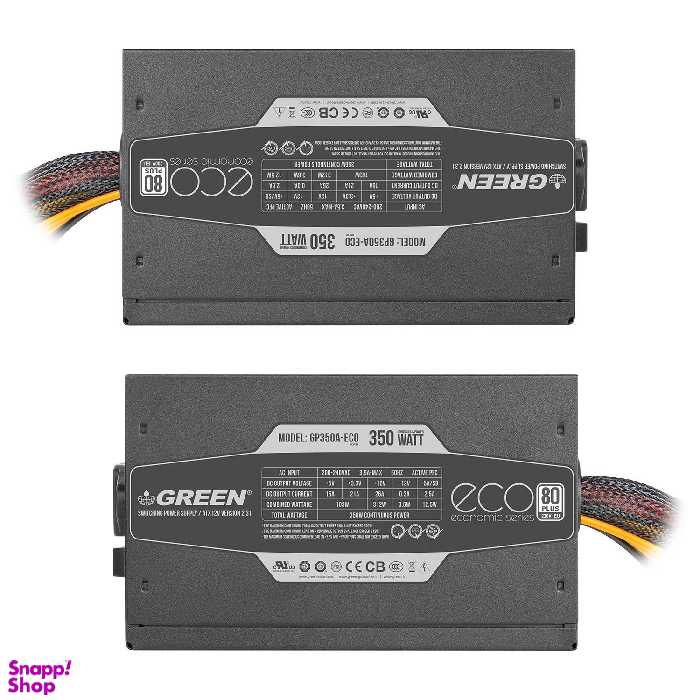 منبع تغذیه گرین (Green) مدل GP350A-ECO Rev3.1