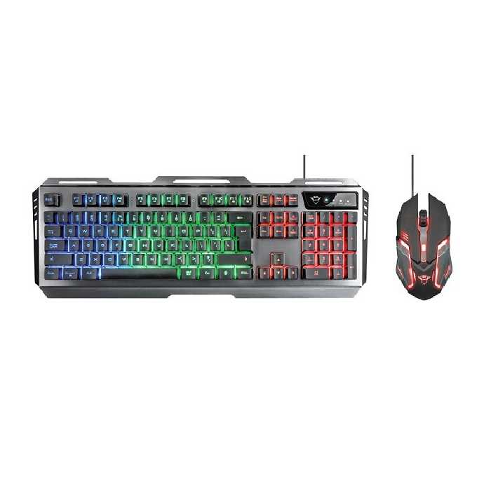 کیبورد و ماوس گیمینگ تراست مدل GXT 845 Tural ا Trust GXT 845 TURAL Gaming keyboard and mouse  گارانتی اصلی اُوان اروند