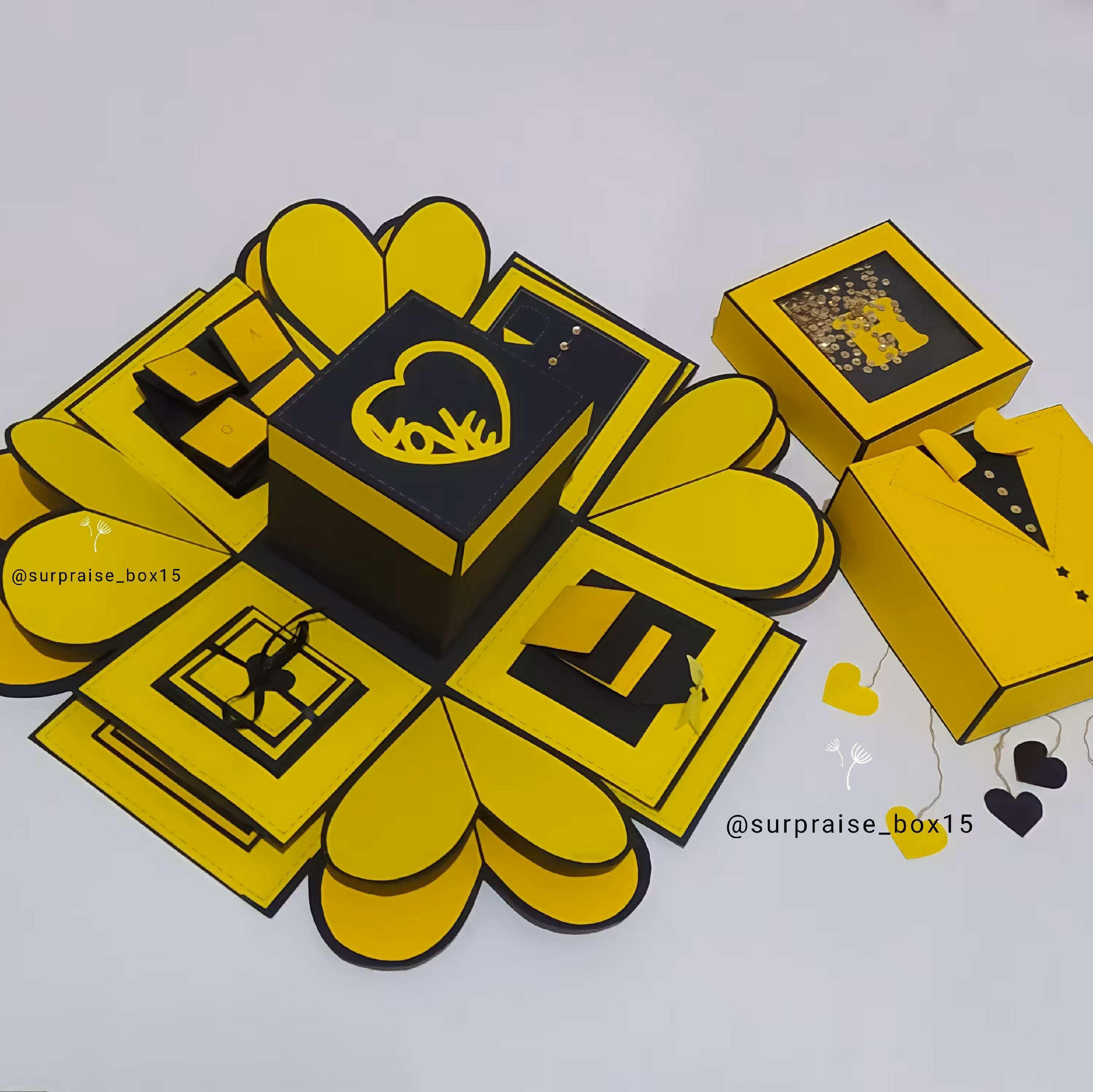 باکس سوپرایز دولایه  جعبه هدیه