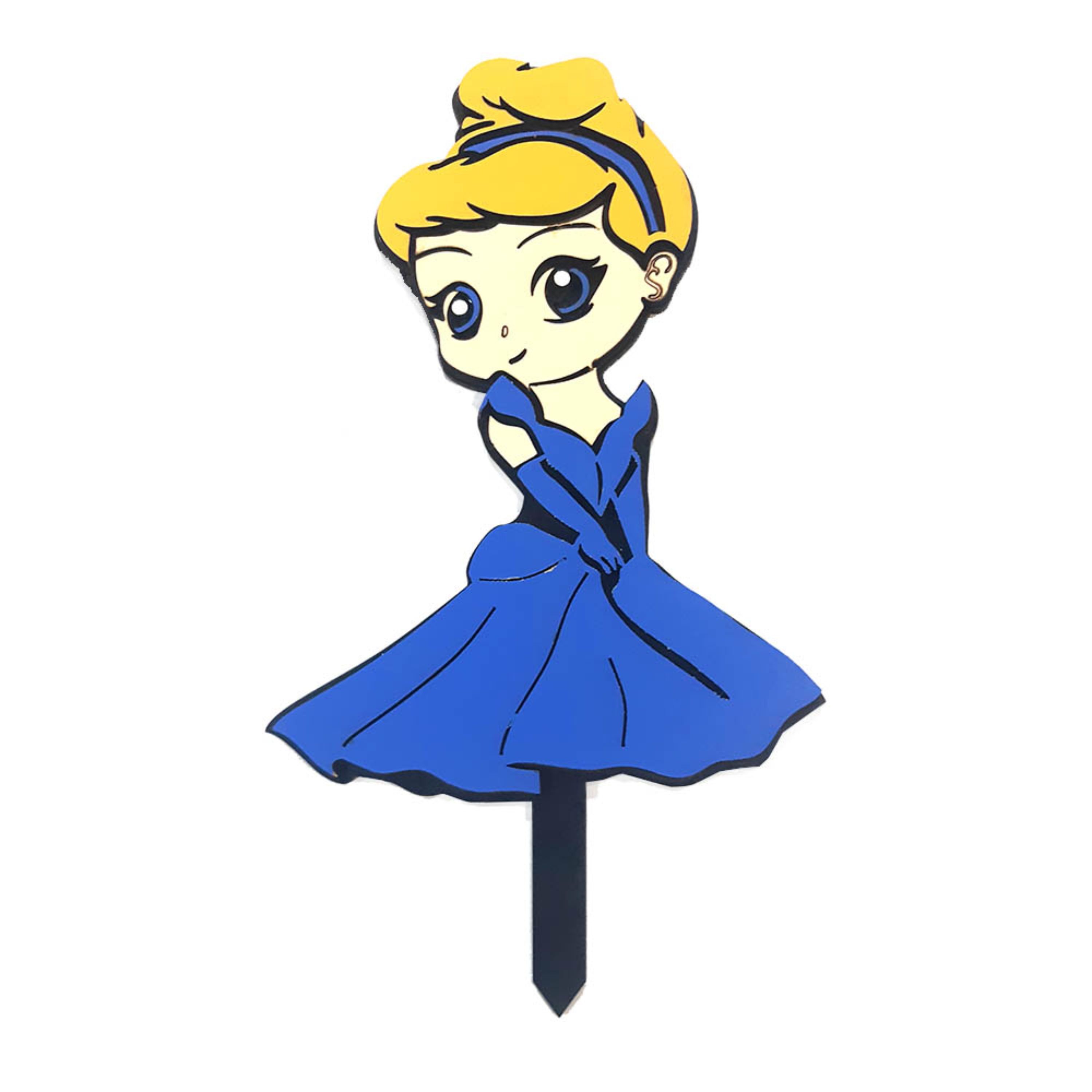 تاپر تزیین کیک بهگز مدل سیندرلا