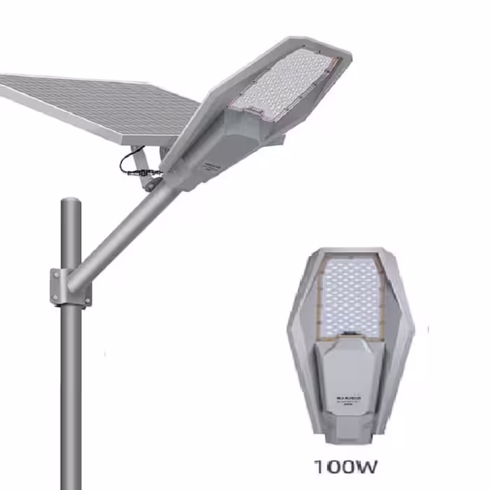 پروژکتور خورشیدی خیابانی 100 وات مدل HKV-ER-SLD13-100w
