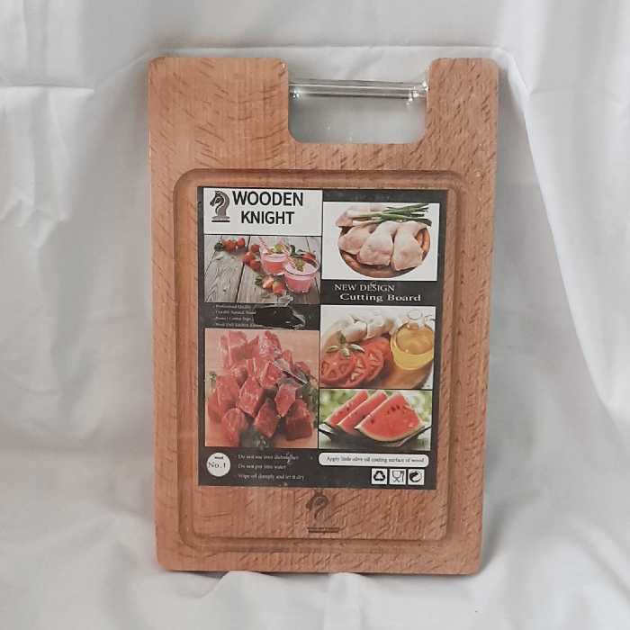 تخته گوشت چوبی کلاسیک دسته فلزی کوچک