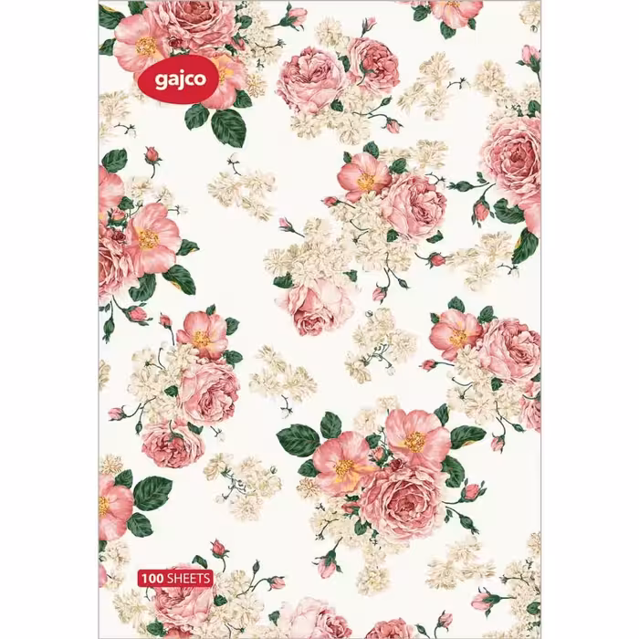 دفتر 100 برگ گاجکو طرح گل گلاب با رایحه شکلات