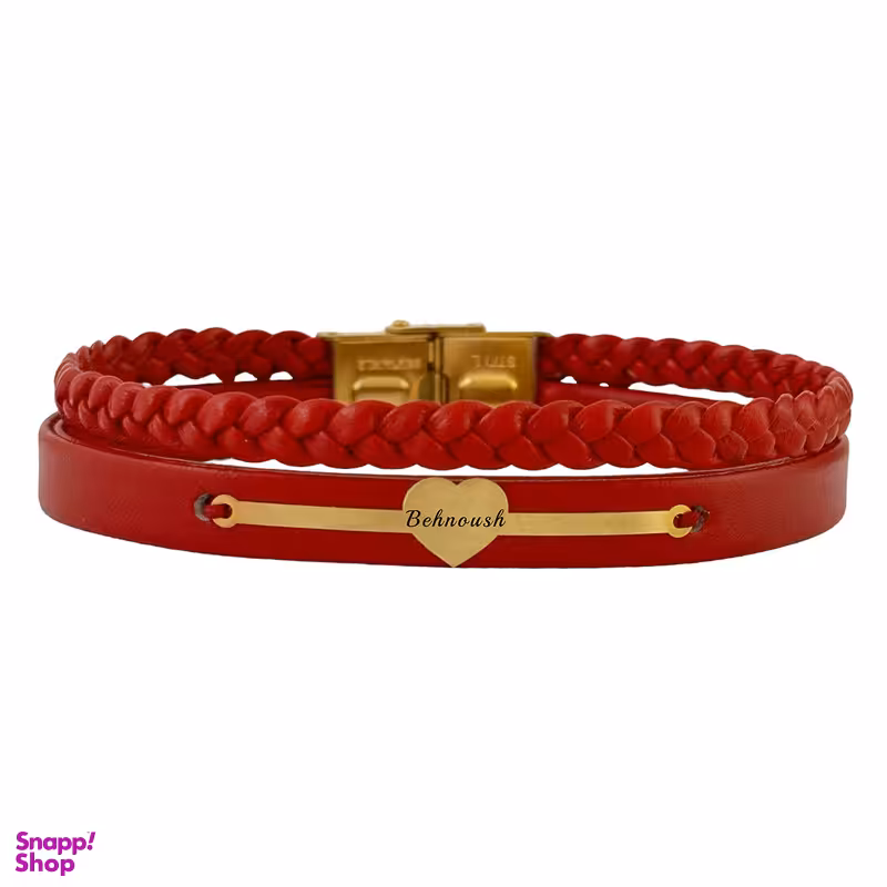 دستبند طلا 18 عیار زنانه لیردا مدل اسم بهنوش 9010