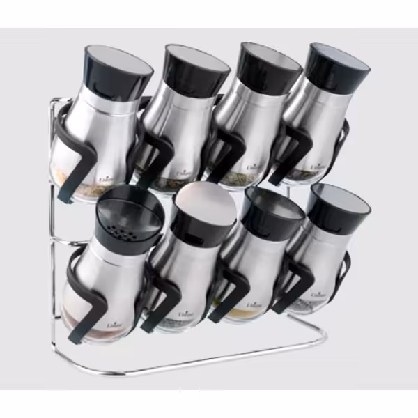 جاادویه 8تایی استیل پایه دار یونیک مدل UN-1429