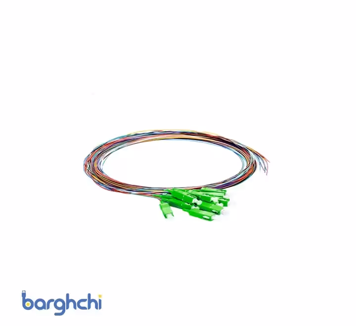 پیگتیل سینگل مود فیبر نوری SC SX 1/5M APC 12COLOR