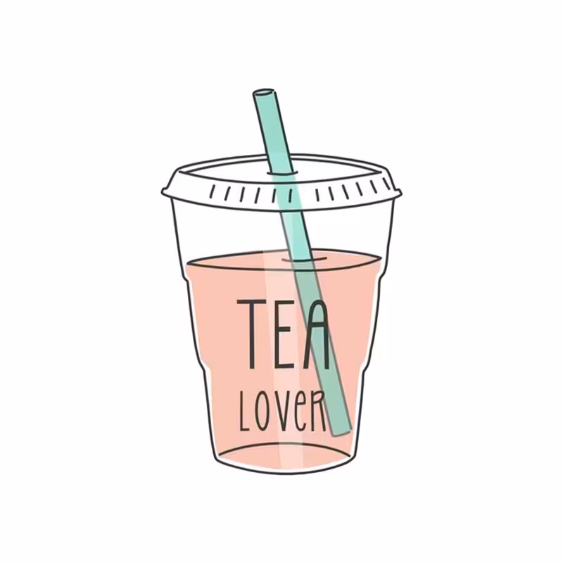 استیکر تزئینی موبایل طرح Tea کد STM682