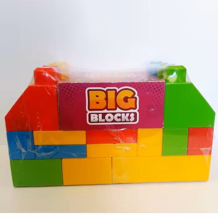 لگو آجر بازی قطعه های بزرگ بیگ بلوک 34 قطعه ای رنگارنگ