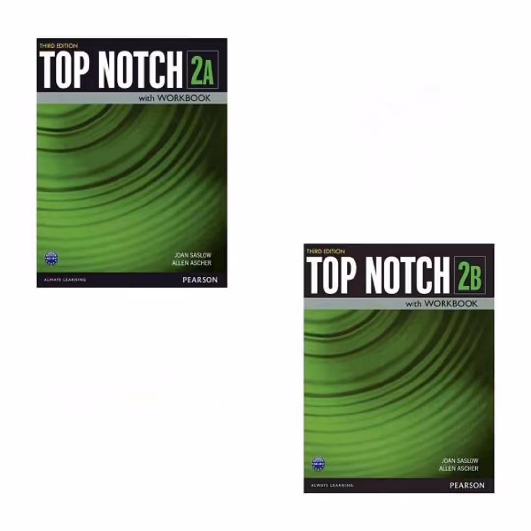 Top Notch 2A and 2B Third Edition مجموعه دو جلدی کتاب های تاپ ناچ 2 ویرایش سوم