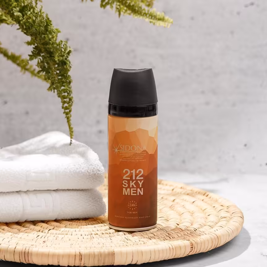 اسپری خوشبو کننده و ضدتعریق بدن رایحه ی 212 اسکای مردانه