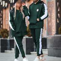 ست هودی شلوار زنانه مردانه ست زوج  ست زن و شوهری زوجین هودی شلوار مردانه 