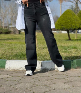 شلوار نیم بگ جین