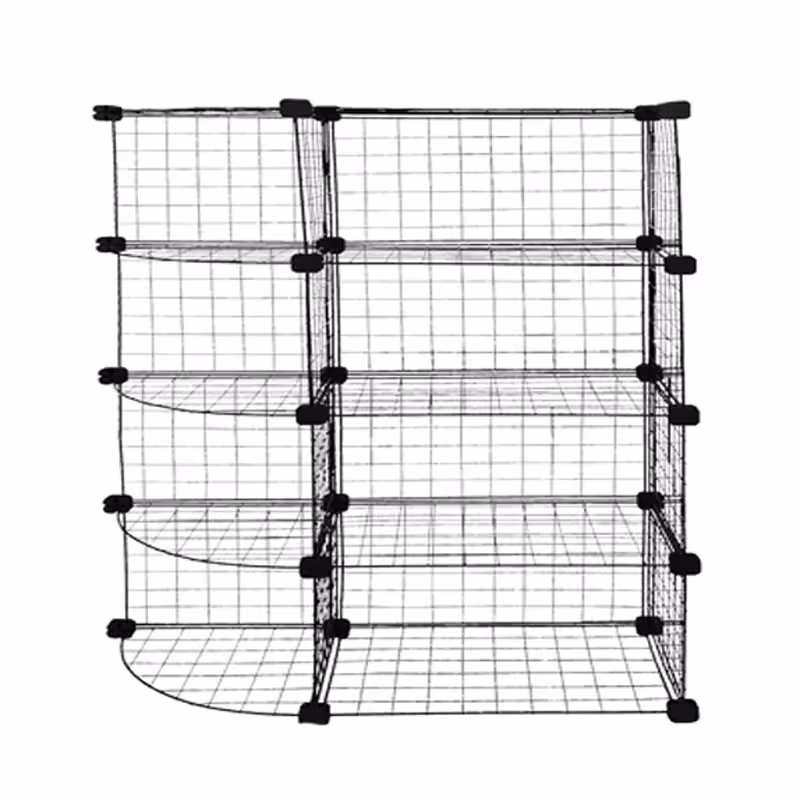 ست قفسه مشبک مدل یک طرف هلالی چهار طبقه 48x32(ارسال پس کرایه و به عهده مشتری)