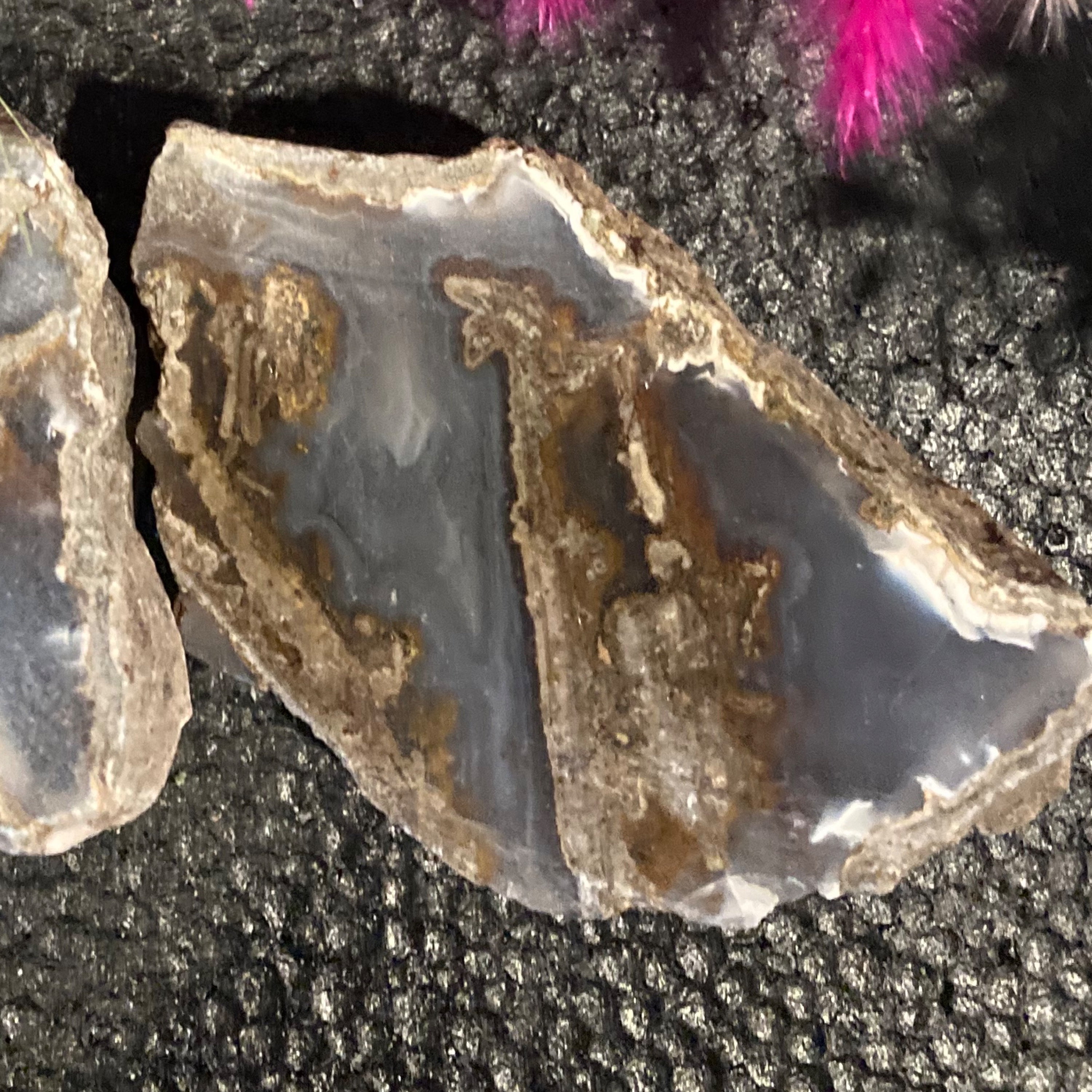 مجموعه 2 عددی راف عقیق برند معتبر. سبک. 