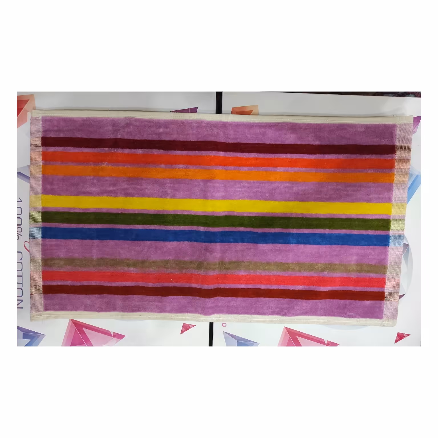 حوله دست و صورت ترک اعلا راه راه با کیفیت سایز30*60در رنگ بندی شیک