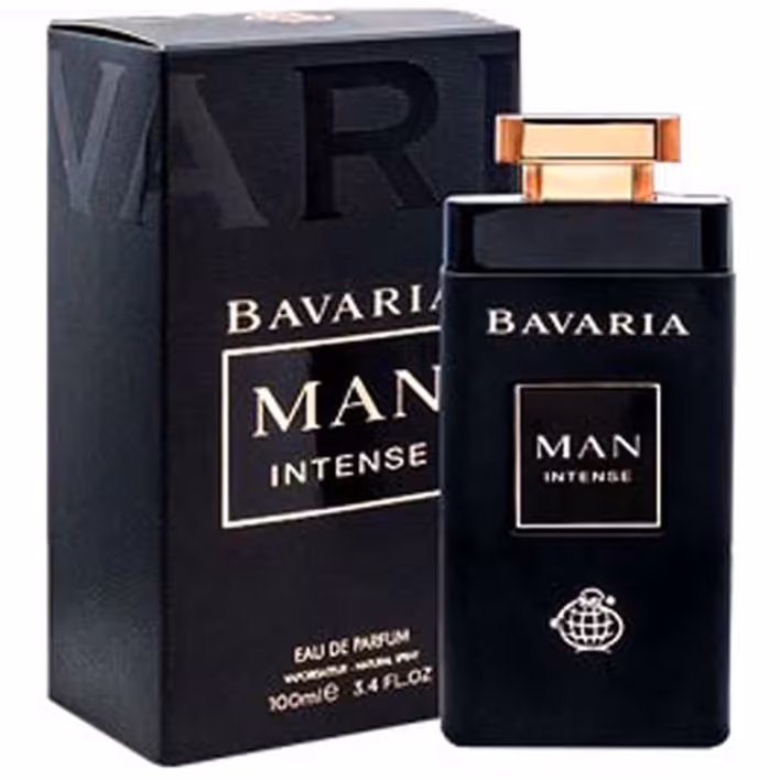 ادکلن مردانه فراگرنس ورد مدل باواریا من اینتنس BAVARIA حجم 100 میل