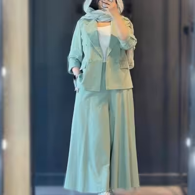 کت و شلوار لینن نچرال