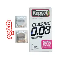 کاندوم کلاسیک کاپوت مدل 30 micron بسته 10 عددی