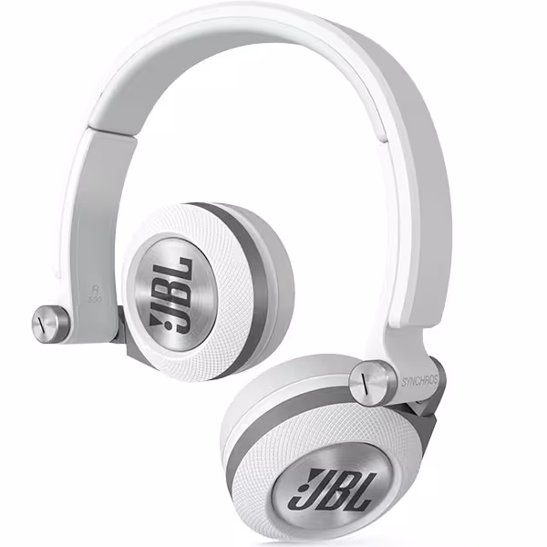 هدفون جی بی ال مدل E30 سفید Synchros On-Ear Headphone - Hiapple.ir