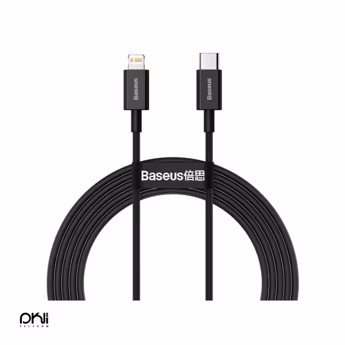 کابل Tyepe-c to Lightning بیسوس 2 متری - تایپ سی به لایتنینگ Baseus - تلکام