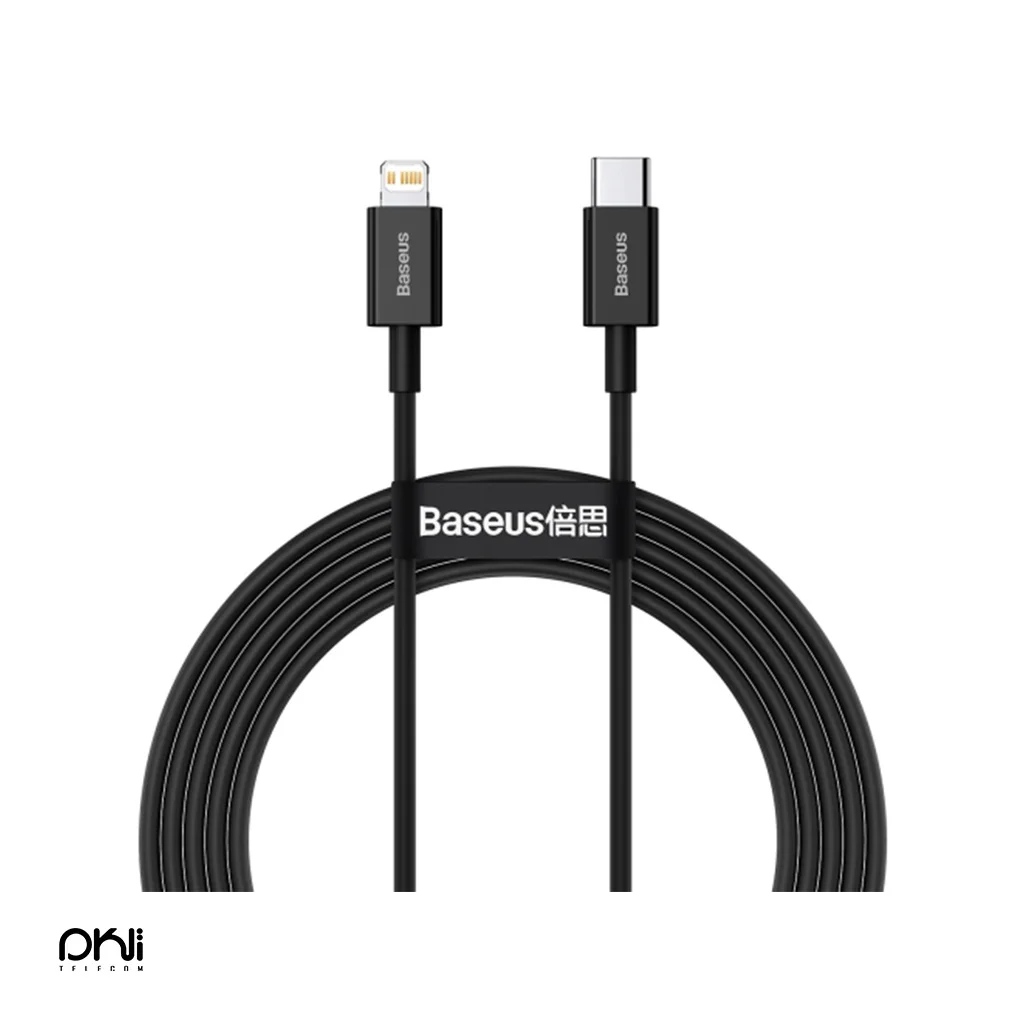 کابل Tyepe-c to Lightning بیسوس 2 متری - تایپ سی به لایتنینگ Baseus - تلکام
