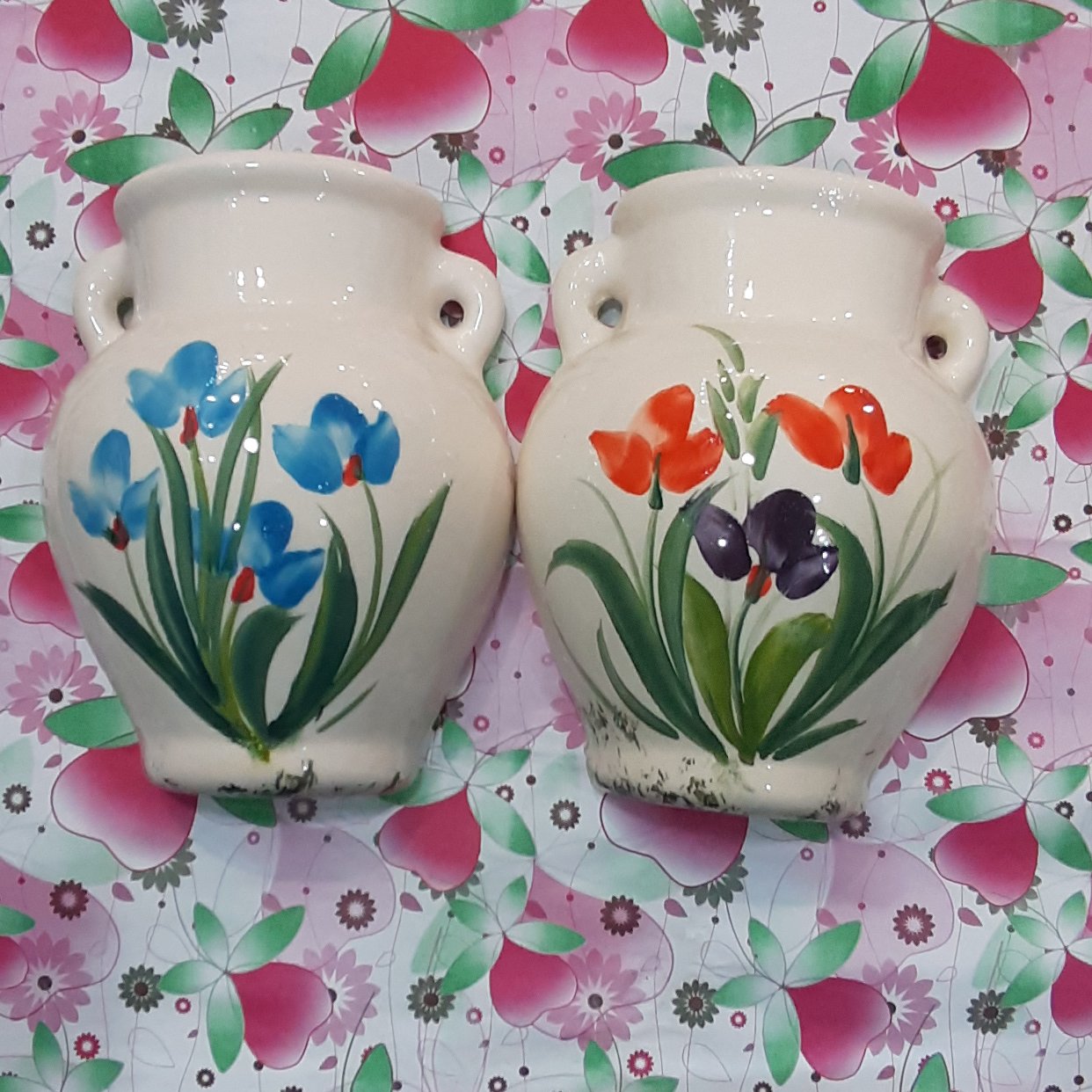 گلدان  نیمه دیواری طرح کوزه