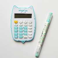 ماشین حساب  فانتزی طرح گربه آبی