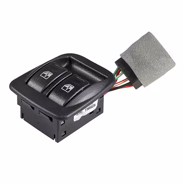 کلید شیشه بالابر دو پل طرح جدید با قاب دینا پارت مناسب کوییک کد 1501056