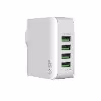 آداپتور شارژ Sp با 4 درگاه شارژ رنگ سفید