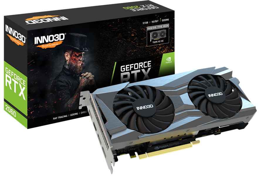 کارت گرافیک  اینو تری دی مدل GEFORCE RTX 2060 12GB TWIN X2 OC حافظه 12 گیگابایت
