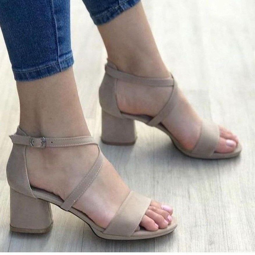 کفش زنانه مجلسی بند ضربدری پاشنه 5 سانت