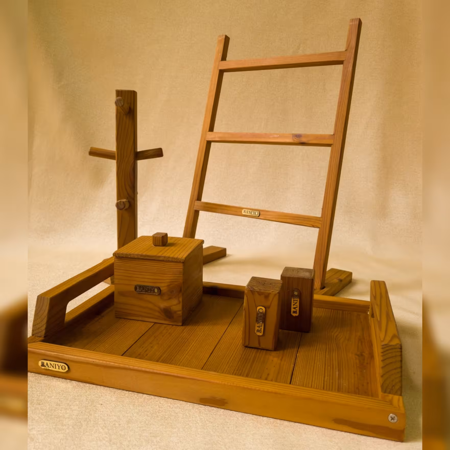 سرویس چوبی پذیرایی و آشپزخانه