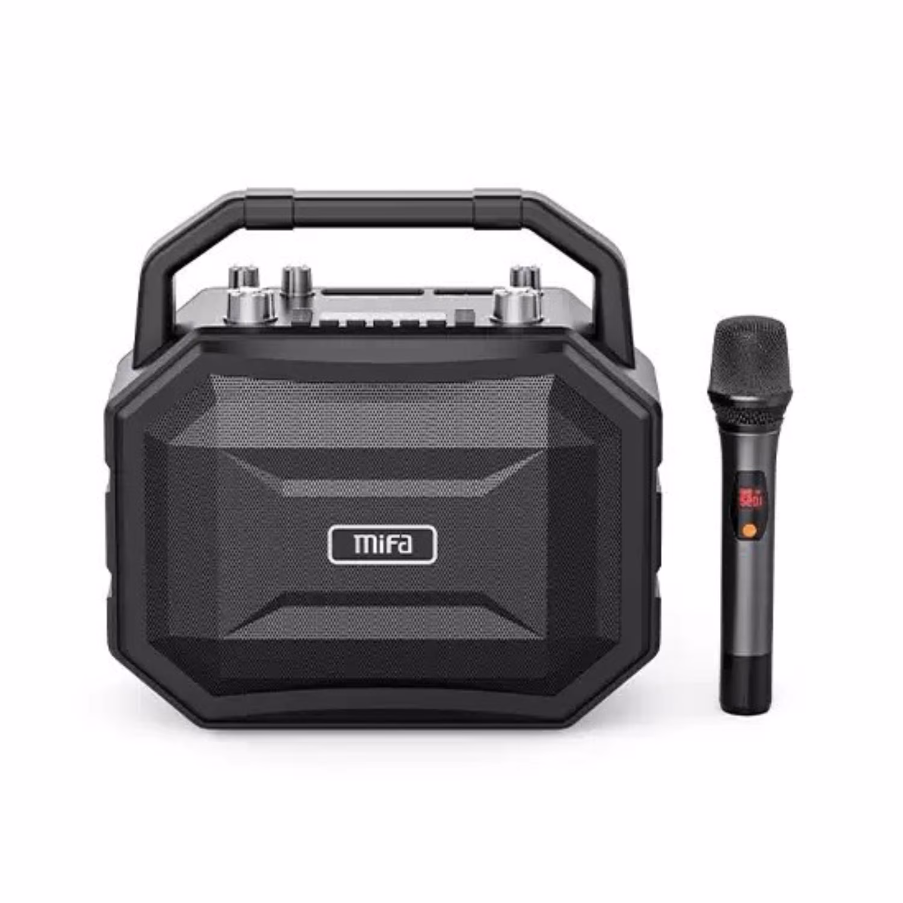 اسپیکر mifa مدل m520ll به همراه میکروفون وایرلس رنگ مشکی به همراه 18 ماه گارانتی