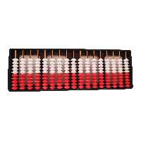 چرتکه- آموزش و بازی - 17 ردیف 10 عددی - دو رنگ 