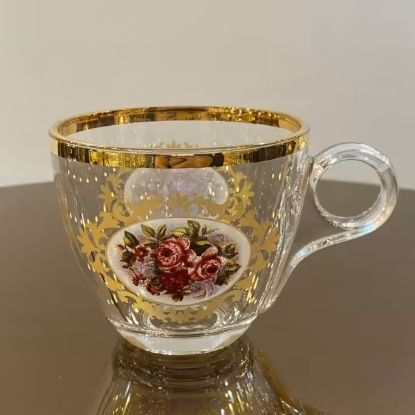 فنجان چای خوری طرح رز