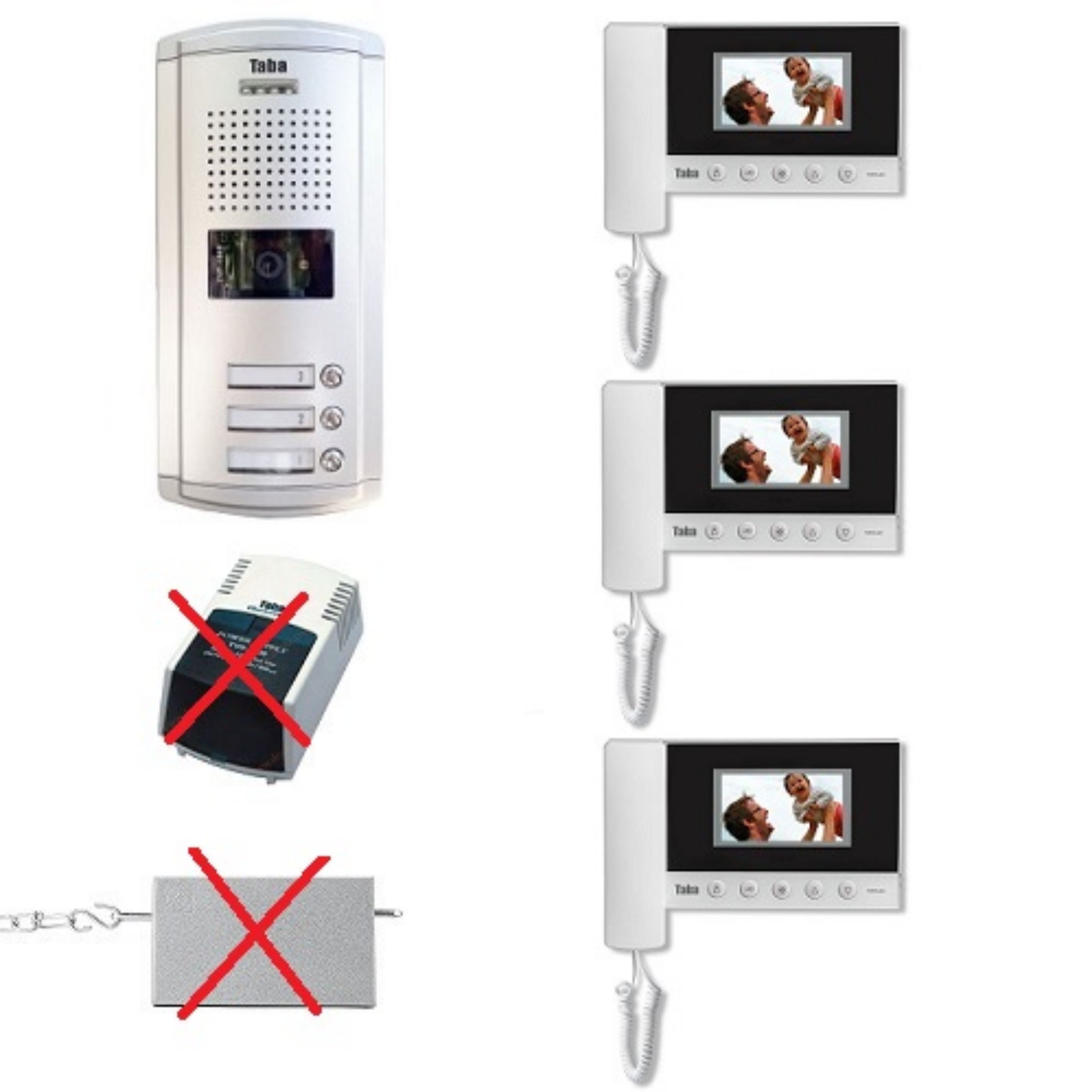 پنل 3 واحدی با مانیتور 43-5 تابا الکترونیک