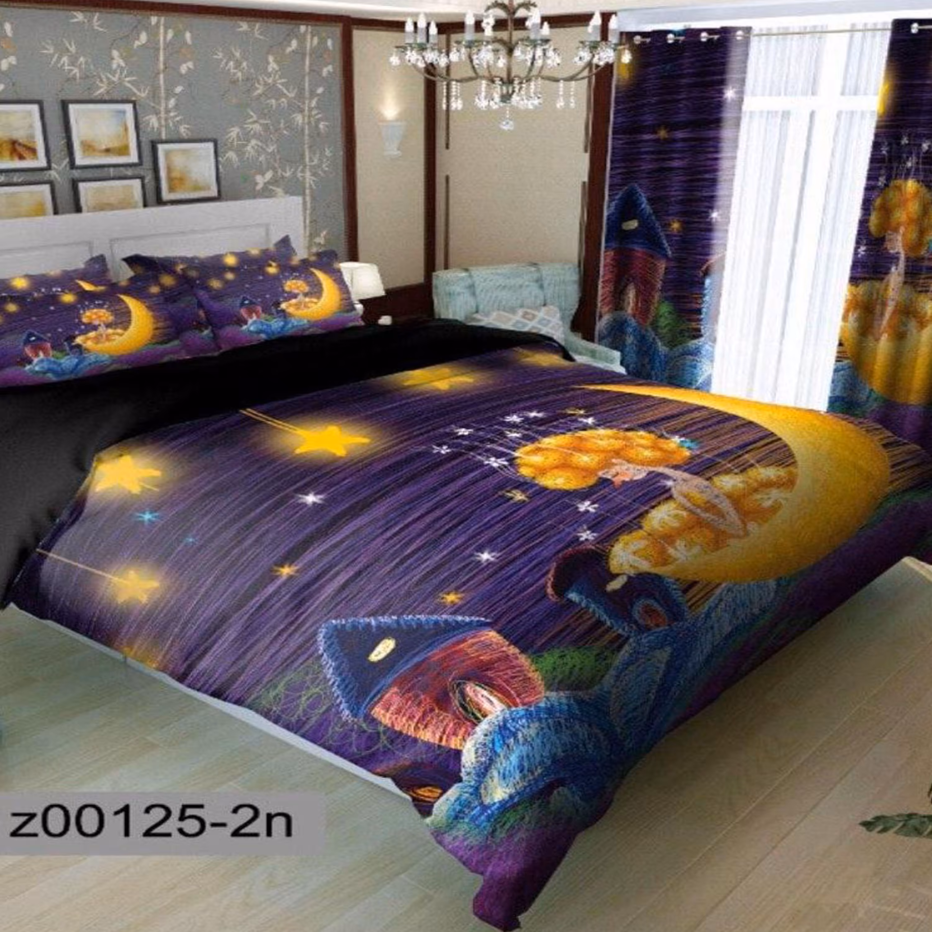 سرویس روتختی 2 نفره تنسل چاپی برندترک لند(Turk Land) z 125