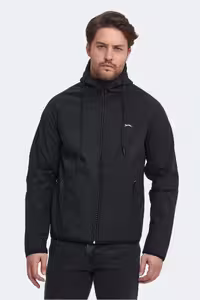 کاپشن مشکی مردانه کت و RANGI اورجینال Slazenger