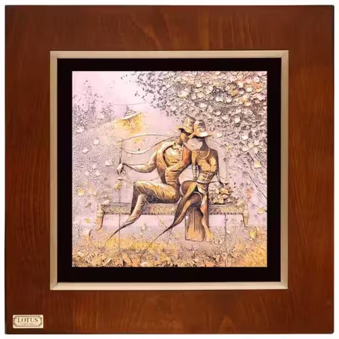 تابلو ورق طلا مدل FWSGB-43×43-J