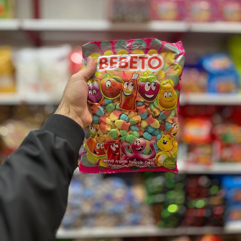 پاستیل ماهی رنگی یک کیلویی BEBETO ترکیه تاریخ اصلی در بیش از 20 طعم